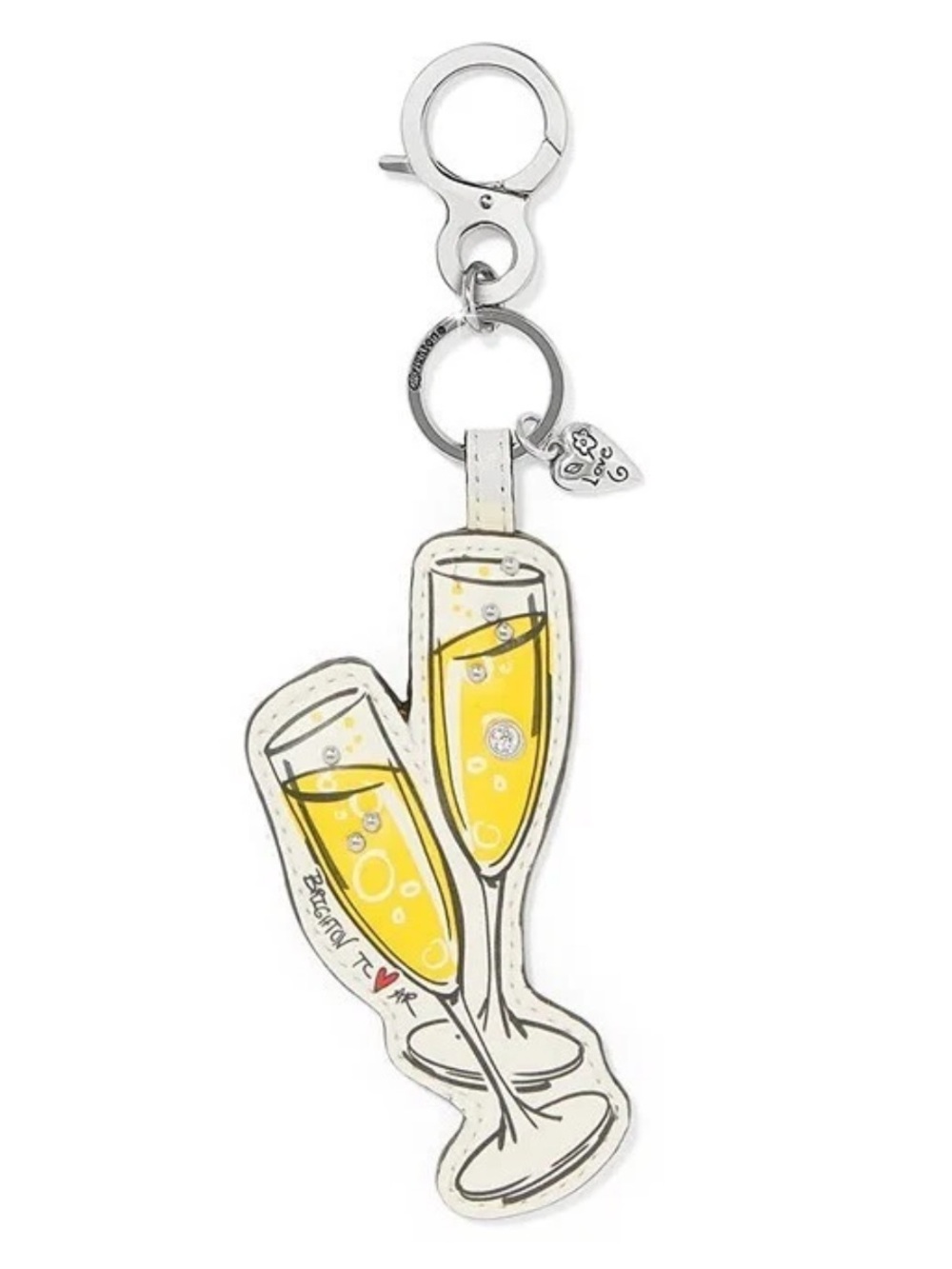 Paris Blooms Champagne For Two Bag Charm